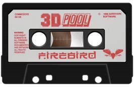 Cartridge artwork for American 3d Pool on the Commodore 64.