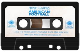 Cartridge artwork for American Football on the Commodore 64.