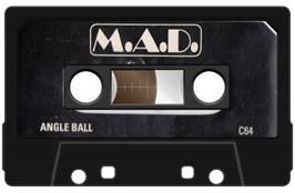 Cartridge artwork for Angle Ball on the Commodore 64.