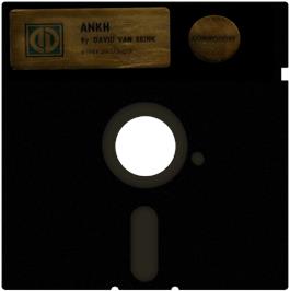 Cartridge artwork for Ankh on the Commodore 64.