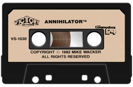 Cartridge artwork for Annihilator on the Commodore 64.
