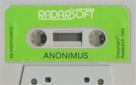 Cartridge artwork for Anonimus on the Commodore 64.