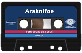 Cartridge artwork for Araknifoe on the Commodore 64.