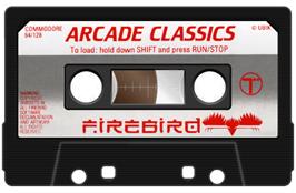 Cartridge artwork for Arcade Classics on the Commodore 64.