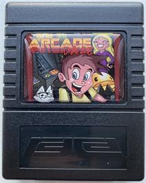 Cartridge artwork for Arcade Daze on the Commodore 64.