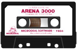 Cartridge artwork for Arena 3000 on the Commodore 64.