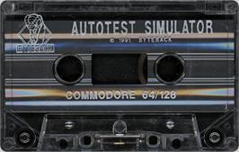 Cartridge artwork for Autotest on the Commodore 64.