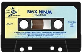 Cartridge artwork for BMX Ninja on the Commodore 64.