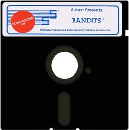 Cartridge artwork for Bandits on the Commodore 64.