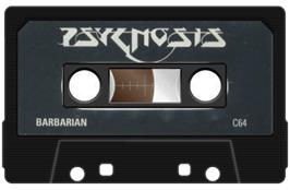 Cartridge artwork for Barbarian (Melbourne House) on the Commodore 64.