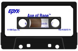 Cartridge artwork for Barbarian 2 - The Dungeon Of Drax on the Commodore 64.