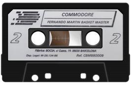 Cartridge artwork for Basket Master on the Commodore 64.