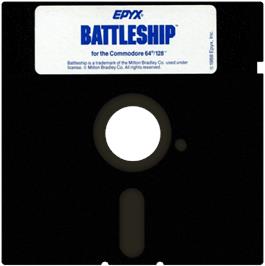 Cartridge artwork for Battleship (1978) on the Commodore 64.