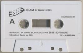Cartridge artwork for Beam on the Commodore 64.