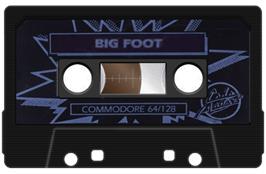 Cartridge artwork for Bigfoot on the Commodore 64.