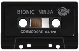 Cartridge artwork for Bionic Ninja on the Commodore 64.