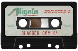 Cartridge artwork for Blagger on the Commodore 64.