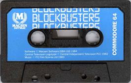 Cartridge artwork for Blockbusters (64'er) on the Commodore 64.