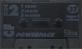 Cartridge artwork for Blockie on the Commodore 64.