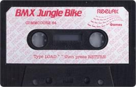 Cartridge artwork for Bmx Jungle Bike on the Commodore 64.