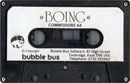 Cartridge artwork for Boing! on the Commodore 64.