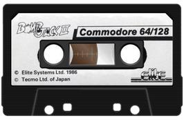 Cartridge artwork for Bomb Jack 2 on the Commodore 64.