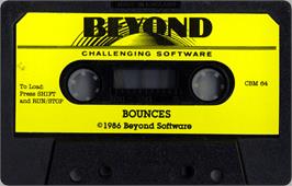 Cartridge artwork for Bounces on the Commodore 64.