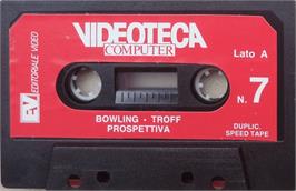 Cartridge artwork for Bowling (Roeske Verlag) on the Commodore 64.