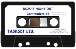 Cartridge artwork for Bozo's Night Out on the Commodore 64.