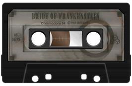 Cartridge artwork for Bride Of Frankenstein on the Commodore 64.