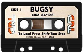 Cartridge artwork for Bugsy on the Commodore 64.