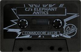 Cartridge artwork for CJ's Elephant Antics on the Commodore 64.