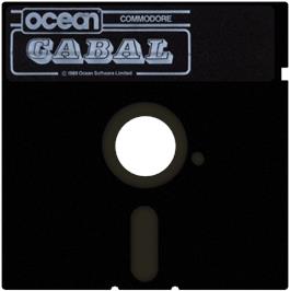 Cartridge artwork for Cabal (Ocean) on the Commodore 64.