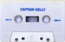 Cartridge artwork for Captain Kelly on the Commodore 64.