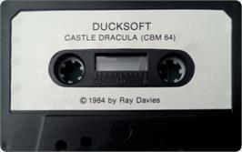Cartridge artwork for Castle Of Dracula on the Commodore 64.