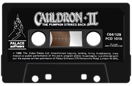 Cartridge artwork for Cauldron 2 - The Pumpkin Strikes Back on the Commodore 64.