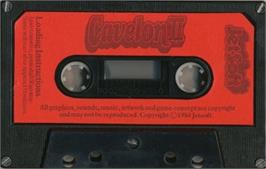 Cartridge artwork for Cavelon 2 on the Commodore 64.
