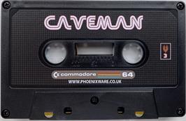 Cartridge artwork for Caveman (Compute!) on the Commodore 64.