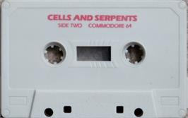 Cartridge artwork for Cells And Serpents on the Commodore 64.