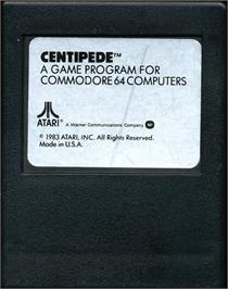 Cartridge artwork for Centipede on the Commodore 64.