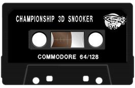 Cartridge artwork for Championship 3d Snooker on the Commodore 64.