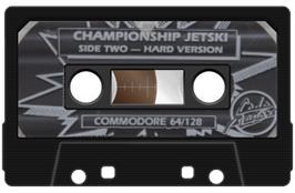 Cartridge artwork for Championship Jet Ski Simulator on the Commodore 64.