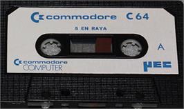 Cartridge artwork for Cinco En Raya on the Commodore 64.
