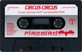 Cartridge artwork for Circus Circus on the Commodore 64.