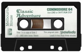 Cartridge artwork for Classic Adventure on the Commodore 64.