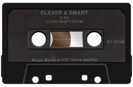 Cartridge artwork for Clever And Smart on the Commodore 64.