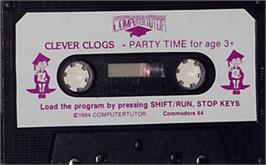Cartridge artwork for Clever Clogs - Party Time on the Commodore 64.