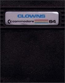 Cartridge artwork for Clowns on the Commodore 64.