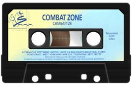 Cartridge artwork for Combat Zone (Robert Bertoz) on the Commodore 64.