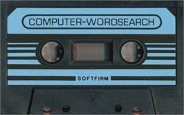 Cartridge artwork for Computer-wordsearch on the Commodore 64.